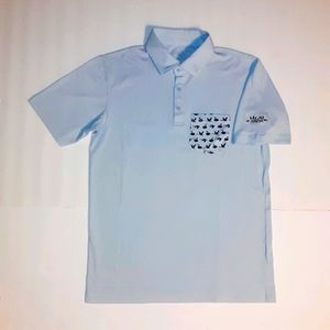 Swannies Golf Polo Small Powder Light Blue